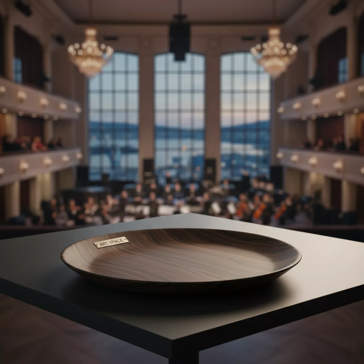 Аренда Тарелка подстановочная деревянная Беккет в зале «Чайка» (Морпорт) — ART SPACE