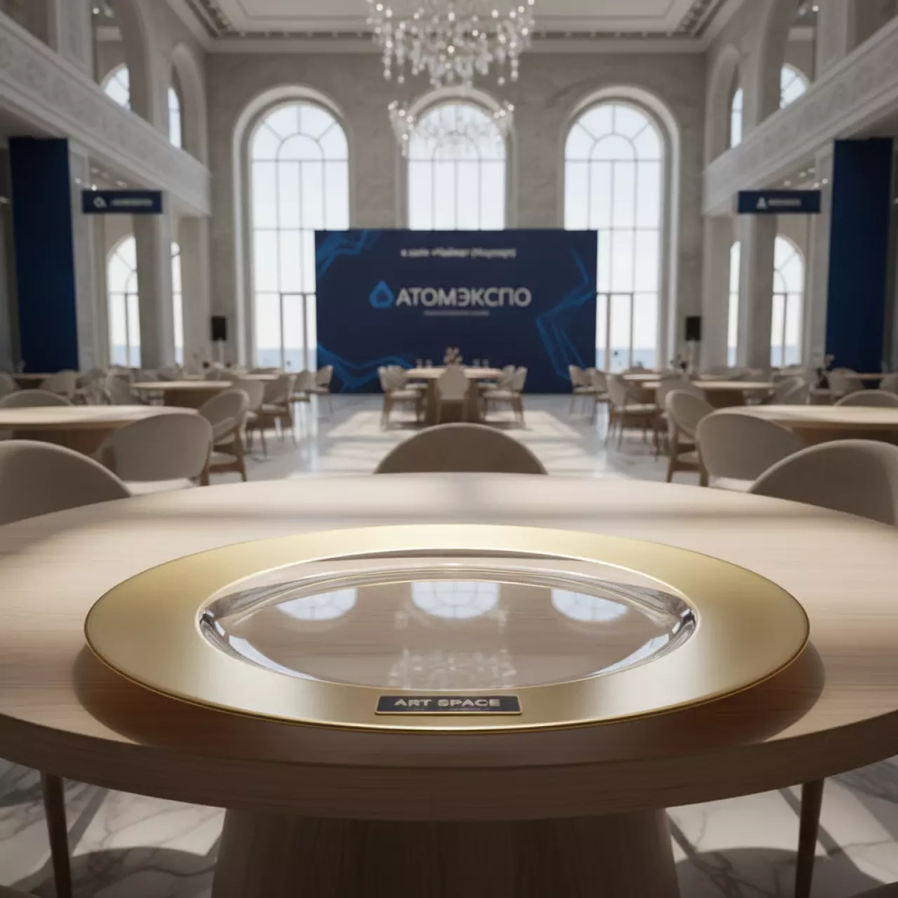 Аренда Тарелка подстановочная Гэтсби с золотым кантом 33 см в зале «Чайка» (Морпорт) — ART SPACE