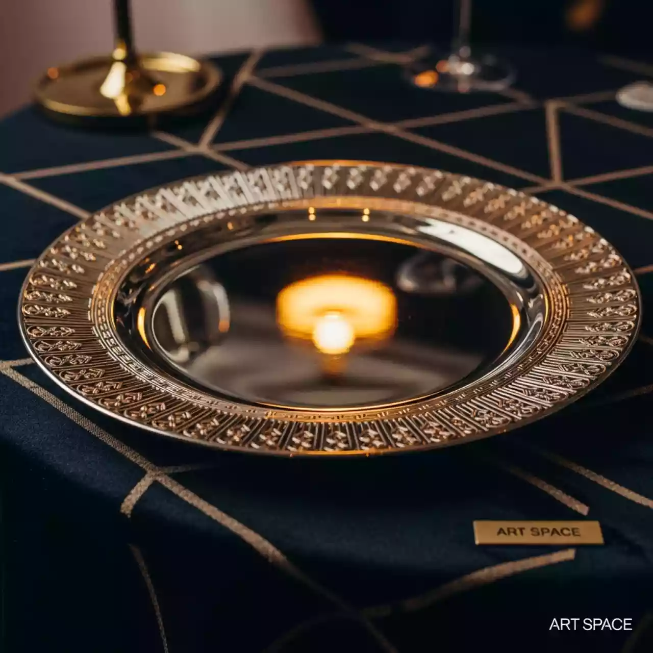 Аренда Тарелка подстановочная КАБАЛЬЕ МЕДНАЯ в отеле «Звездный» — ART SPACE