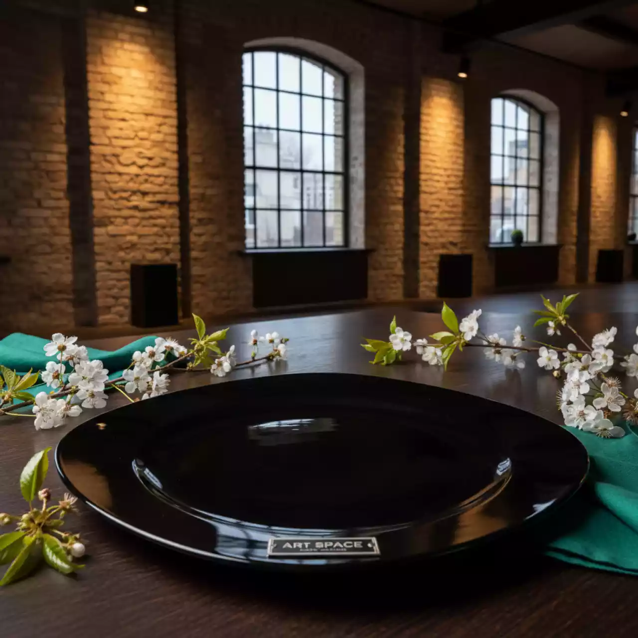 Аренда Тарелка подстановочная квадратная черная ARCOROC 260 мм в лофте «Студия 21» — ART SPACE