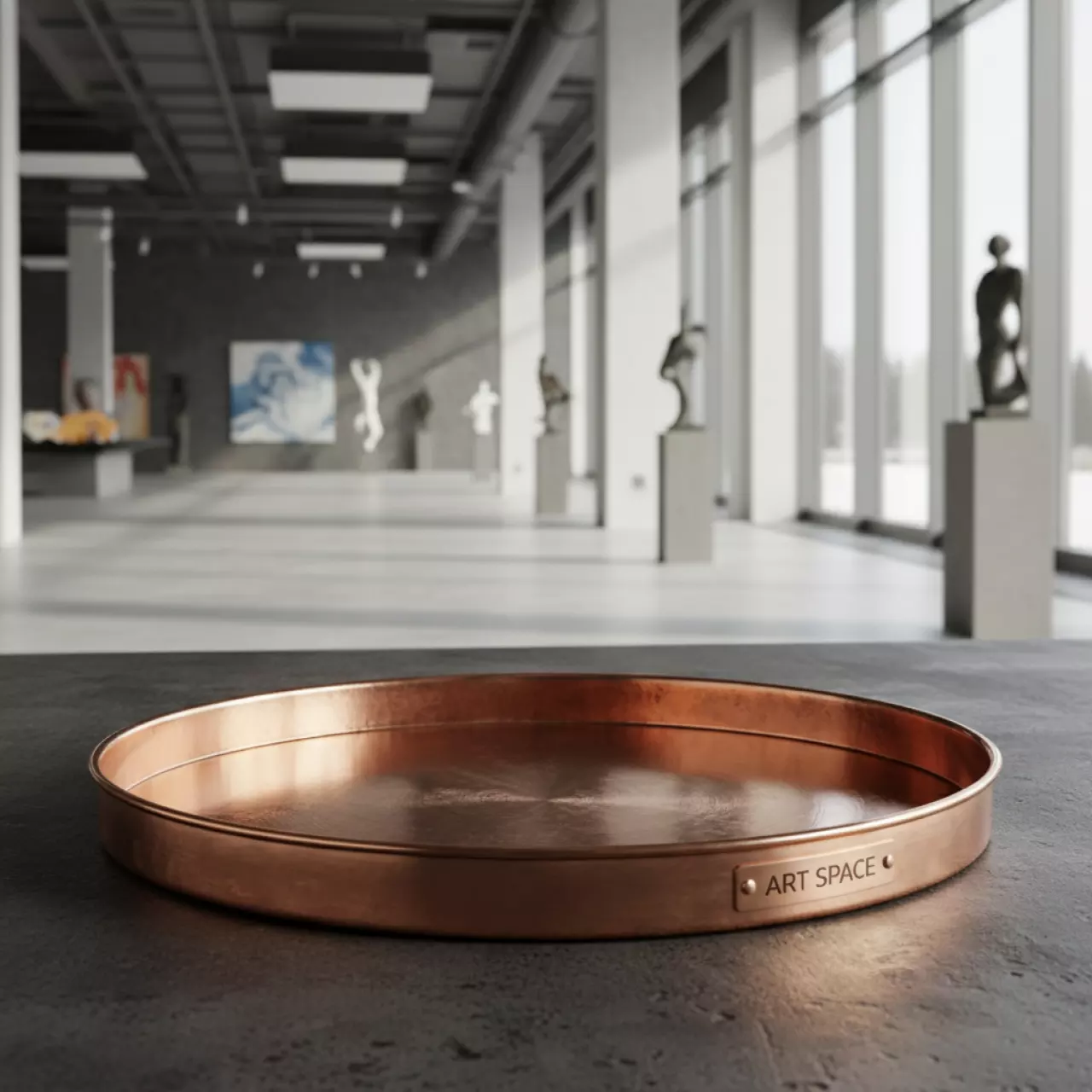 Аренда Тарелка подстановочная Мельес медная в Sochi Marriott Krasnaya Polyana — ART SPACE