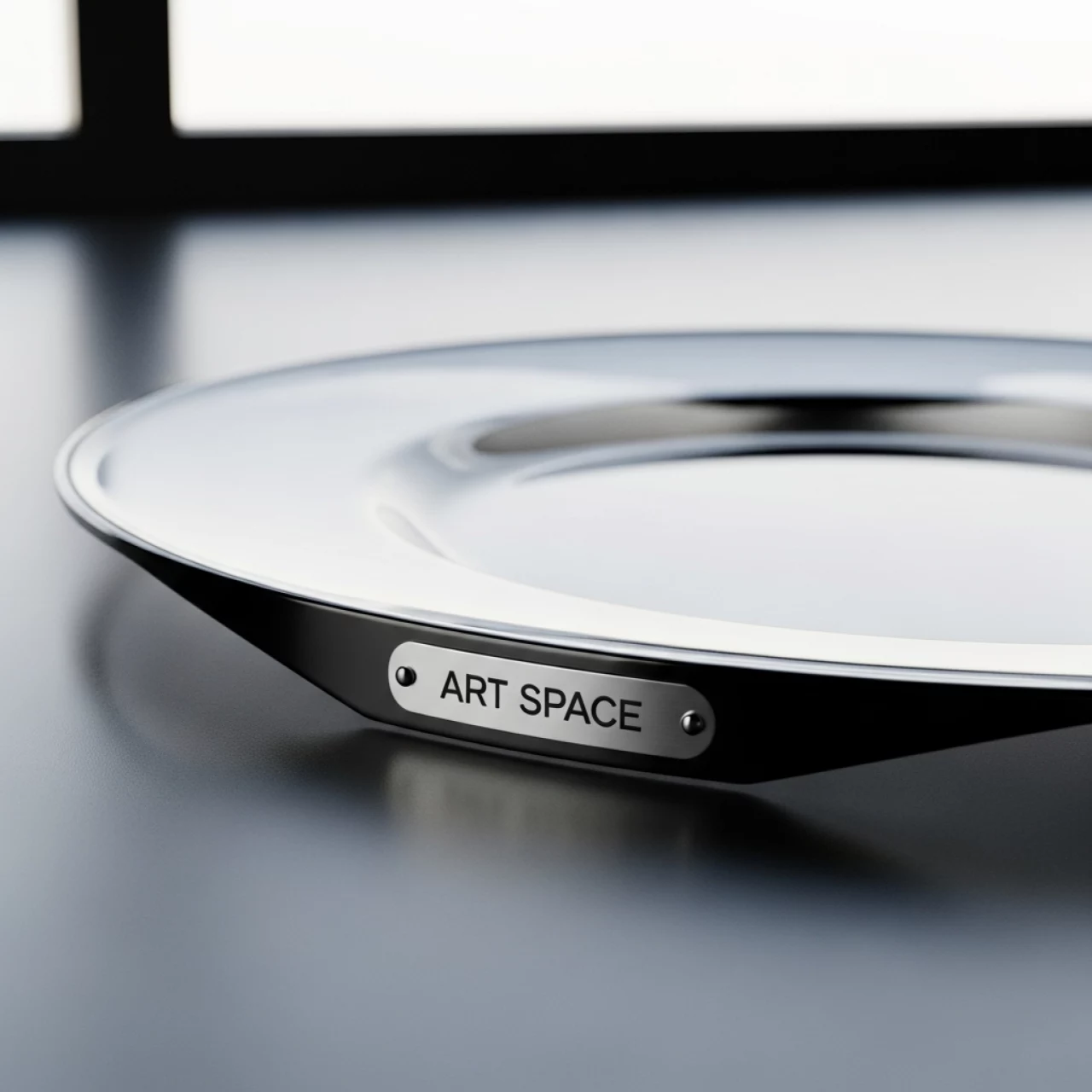 Аренда Тарелка подстановочная прозрачная с черной каймой Gatsby 330 мм в Radisson Hotel Rosa Khutor — ART SPACE