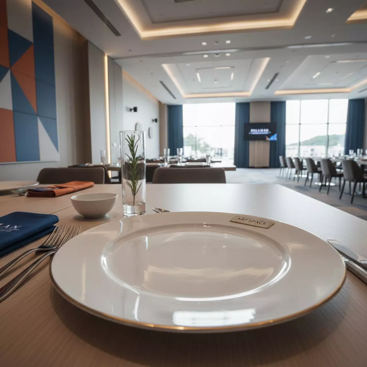 Аренда Тарелка подстановочная "Виго" с золотым кантом в Pullman Sochi Centre — ART SPACE