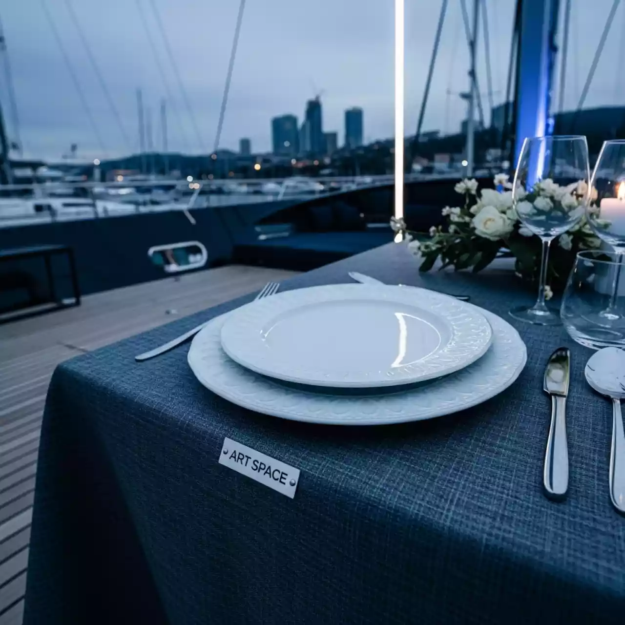 Аренда Тарелка Прованс 20 см на VIP теплоходе (Морпорт Сочи) — ART SPACE