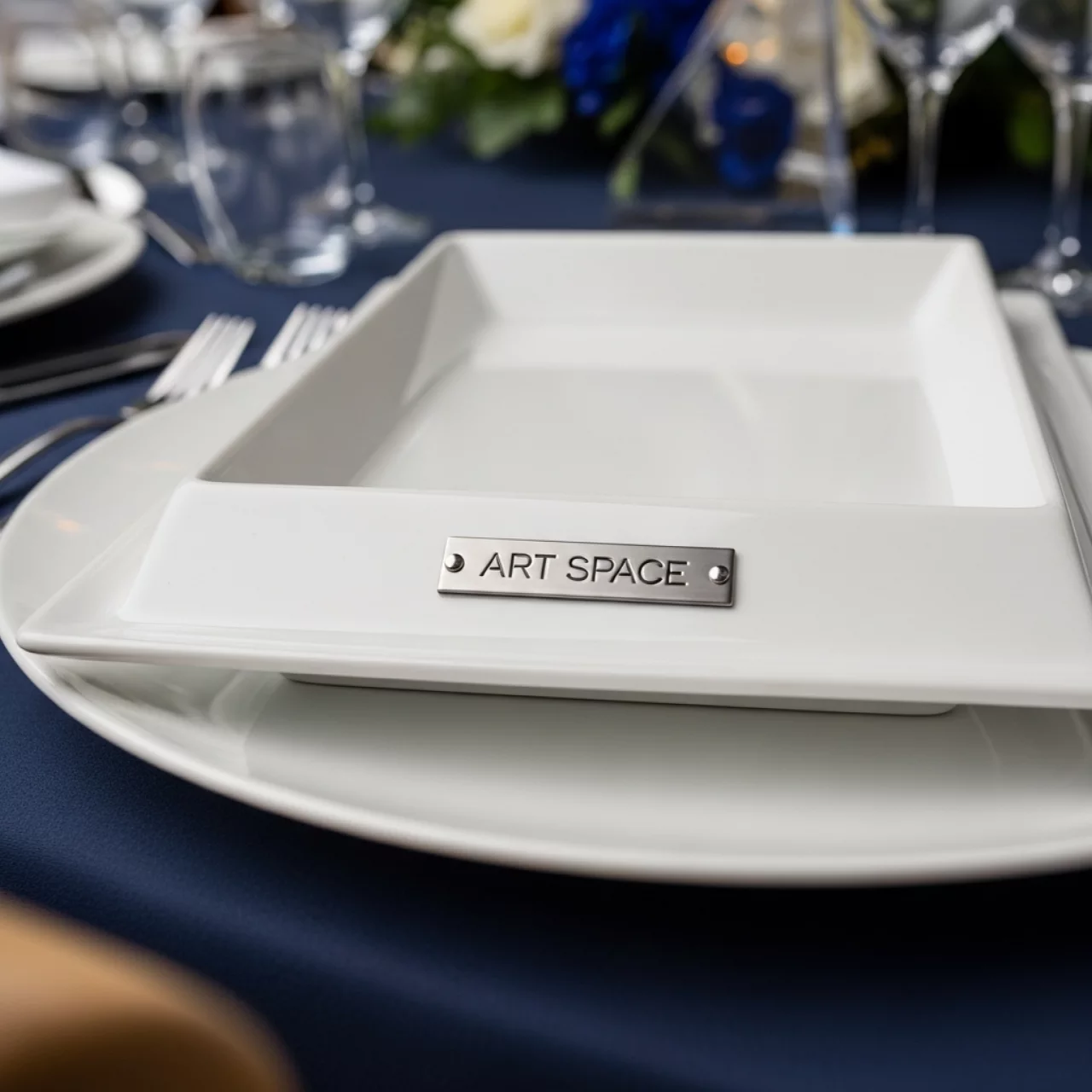 Аренда Тарелка прямоугольная Kunst Werk 140х80 мм на курорте «Газпром» (Альпика) — ART SPACE