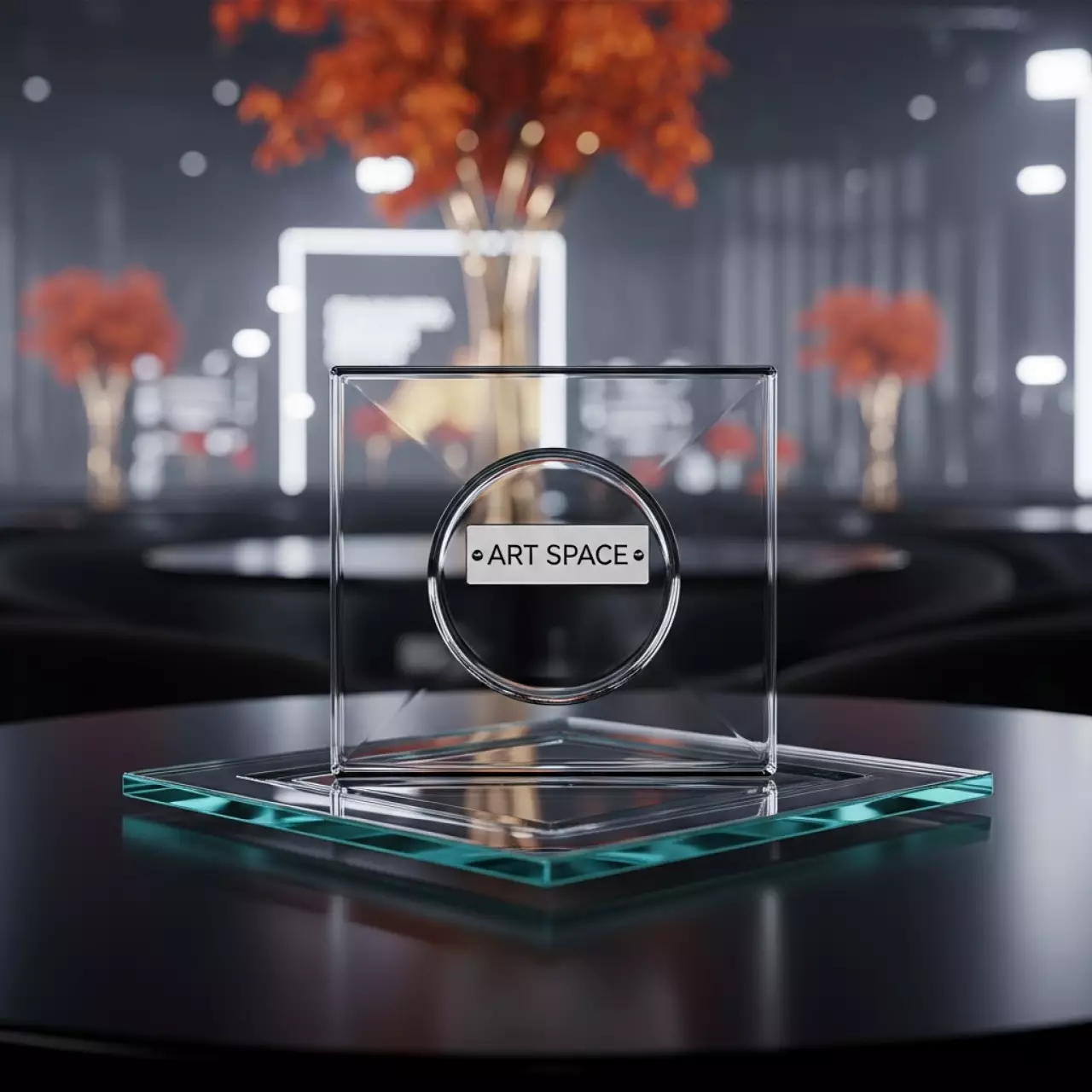 Аренда Тарелка стекло квадратная 250 мм в ледовой арене «Шайба» — ART SPACE