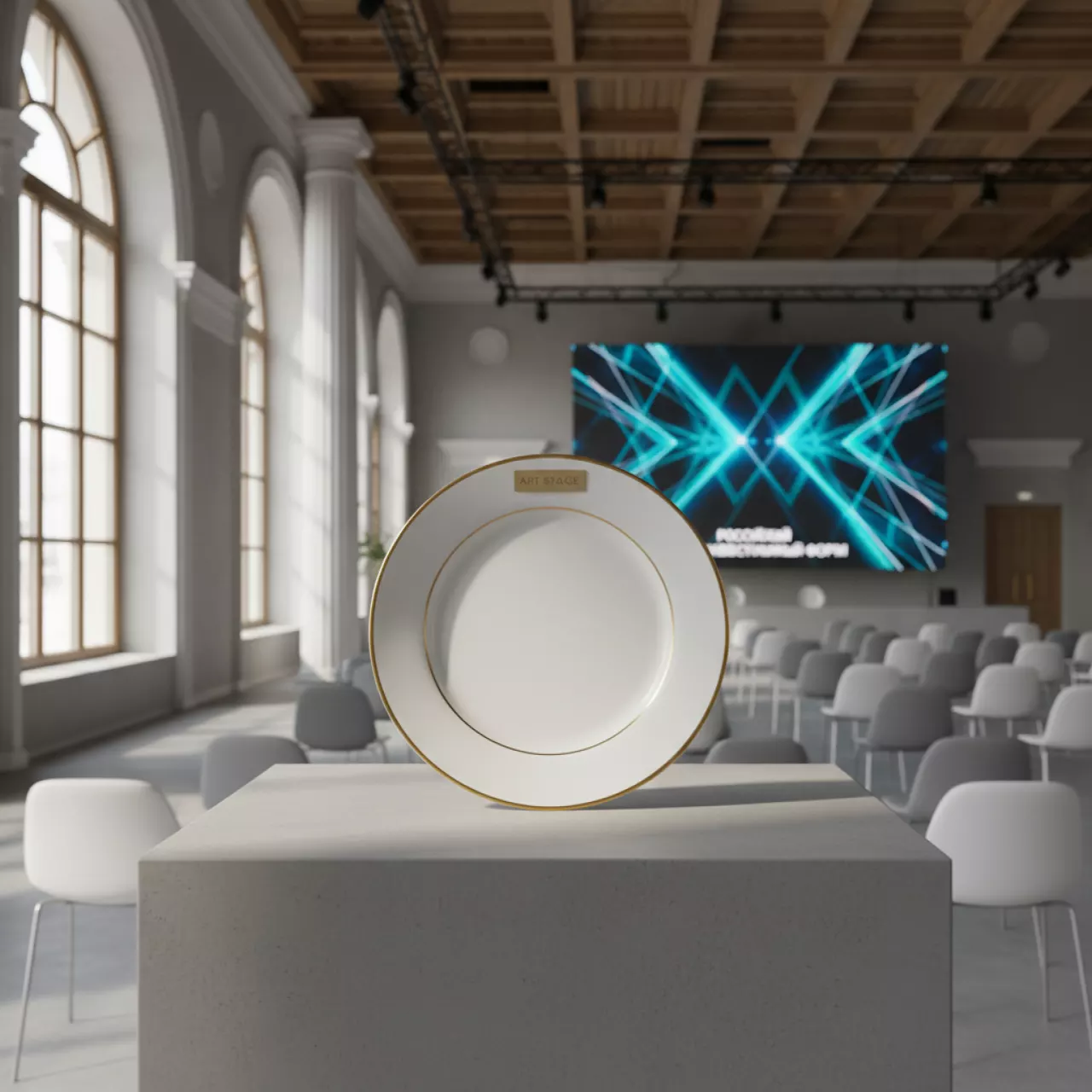 Аренда Тарелка Верди gold кант 16,5 см в Зимнем театре — ART SPACE