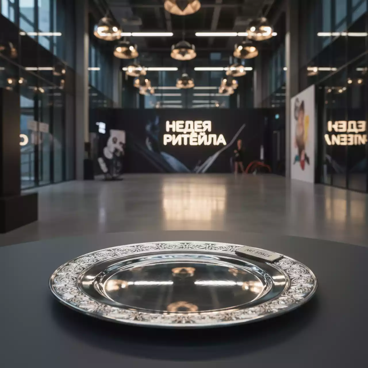 Аренда Тарелка Версаль серебро в Red Arena — ART SPACE