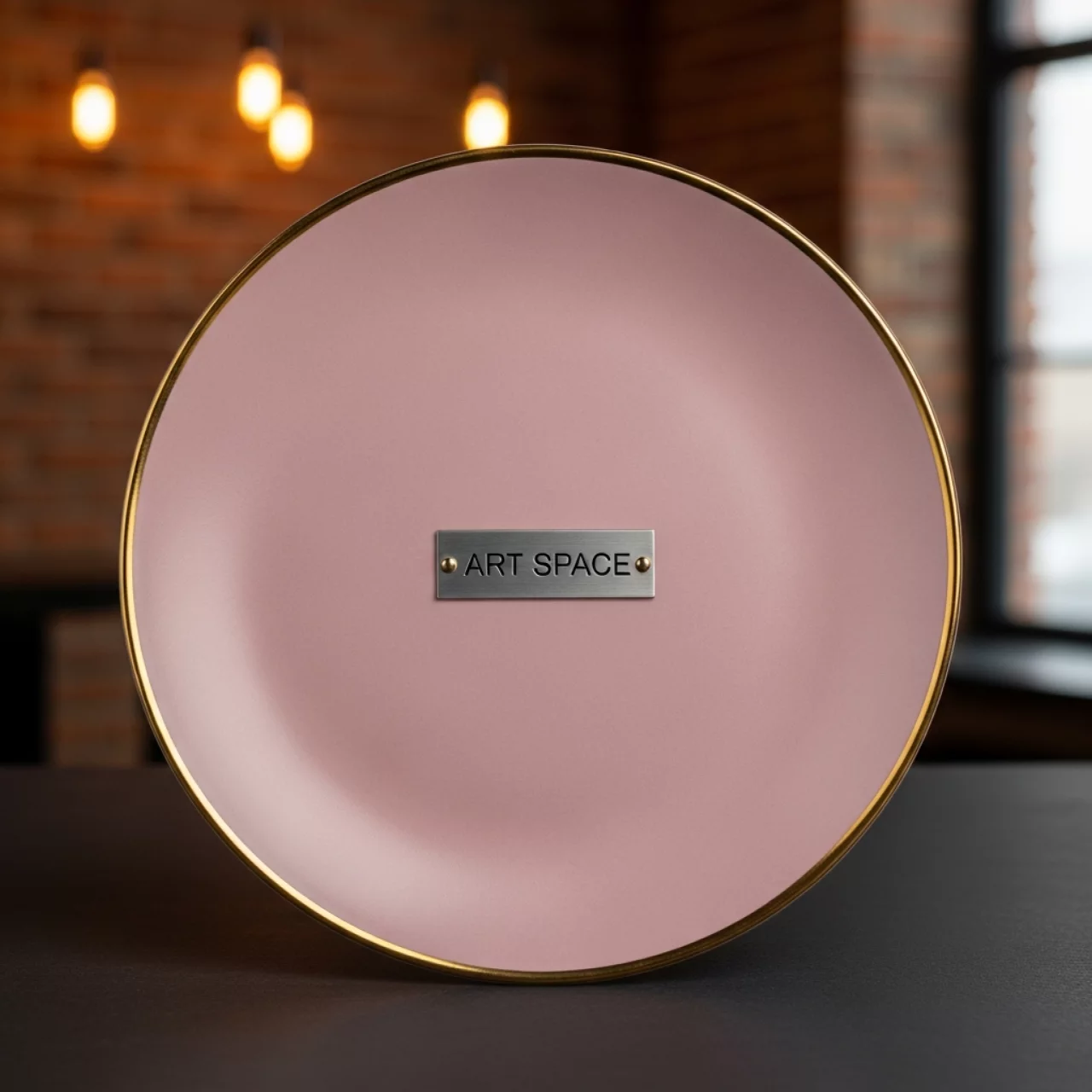 Аренда Тарелка закусочная Магнолия розовая с золотой каймой 200х35 мм на вилле «Анна» — ART SPACE