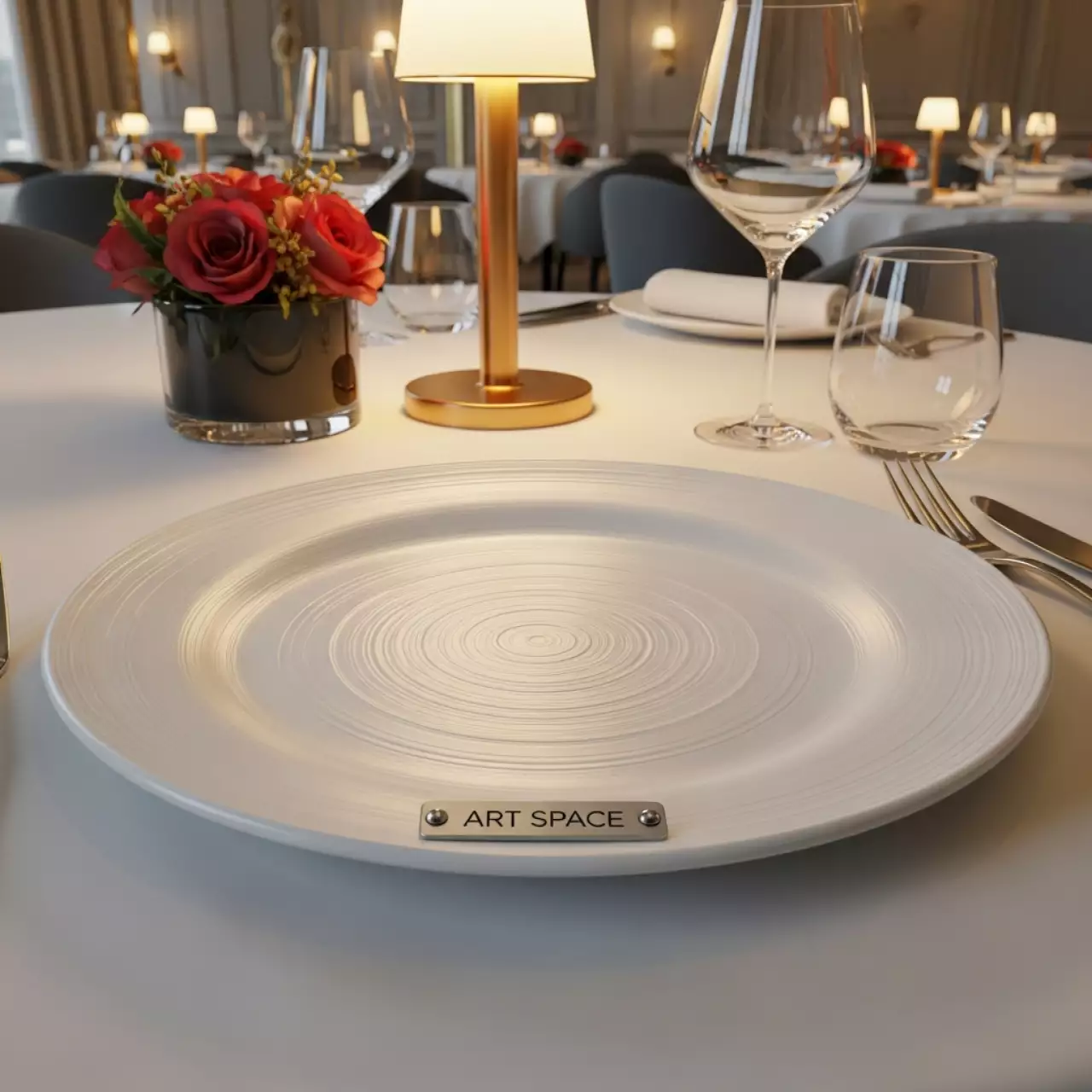 Аренда Тарелка закусочная Steelite Spyro 250 мм в ресторане «Brunello» — ART SPACE