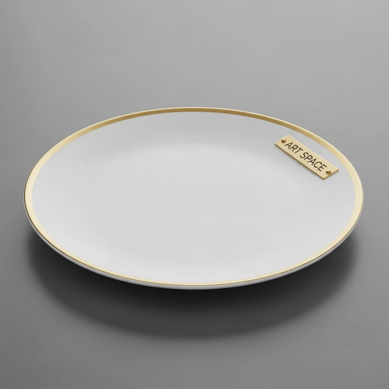 Аренда Тарелка закусочная Виго золотой кант Rosa Peak — ART SPACE