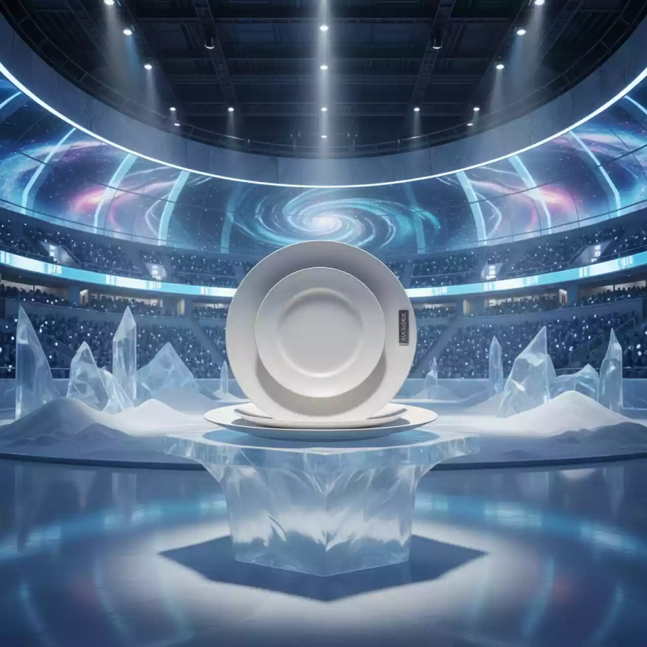 Аренда Тарелки АЛИБЕРТИ набор из 2 в Red Arena — ART SPACE