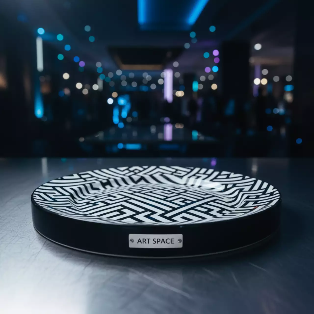 Аренда Тарелки АЛЛЕН черно белые в Novotel Resort — ART SPACE