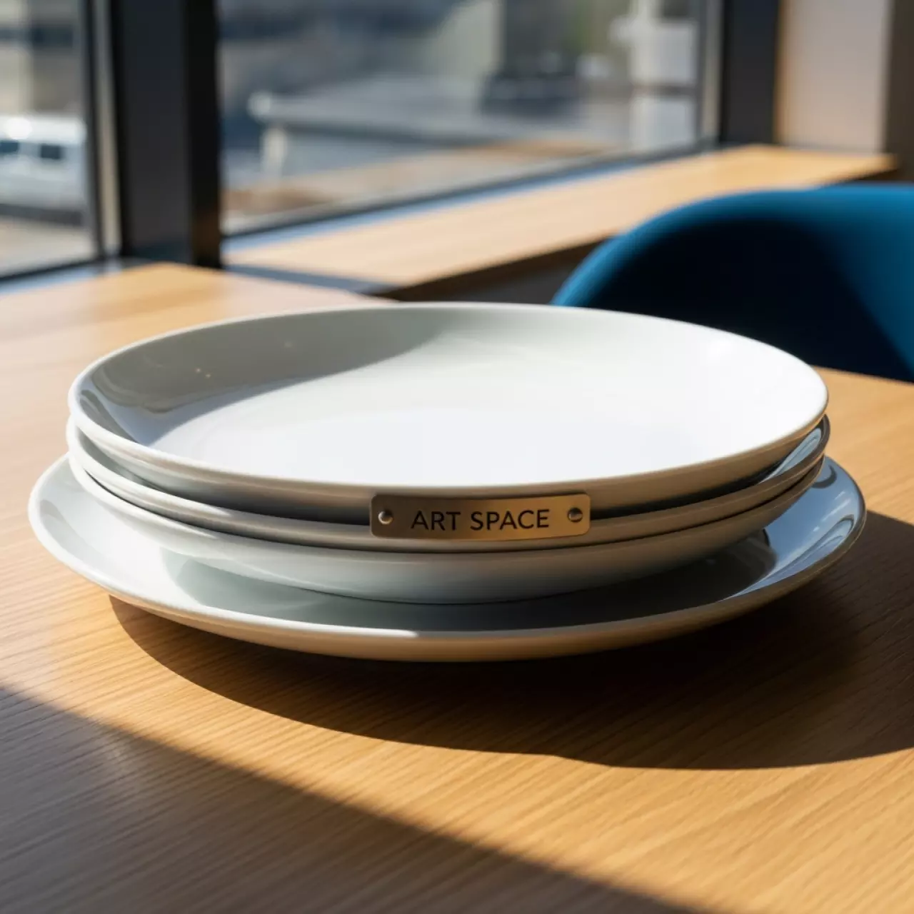 Аренда Тарелки ГЕЛЬЦЕР белые набор из 3 в ресторане «Паруса» — ART SPACE