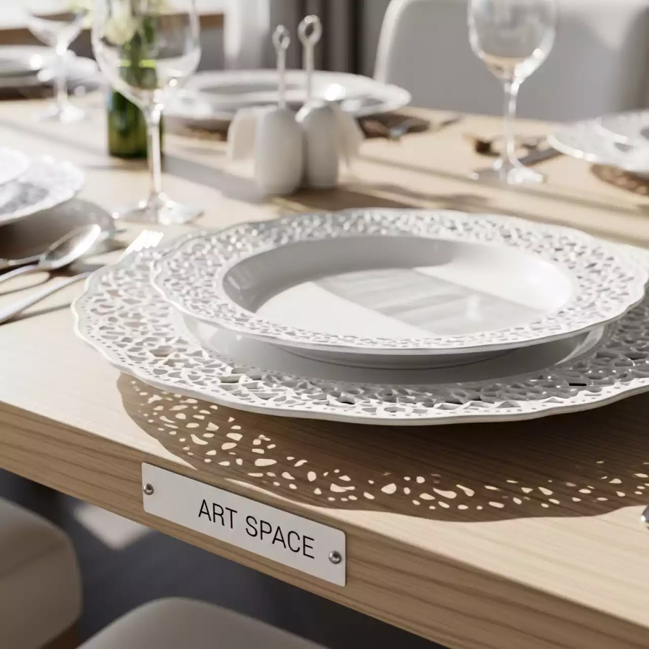 Аренда Тарелки кружевные в Grand Karat Sochi — ART SPACE