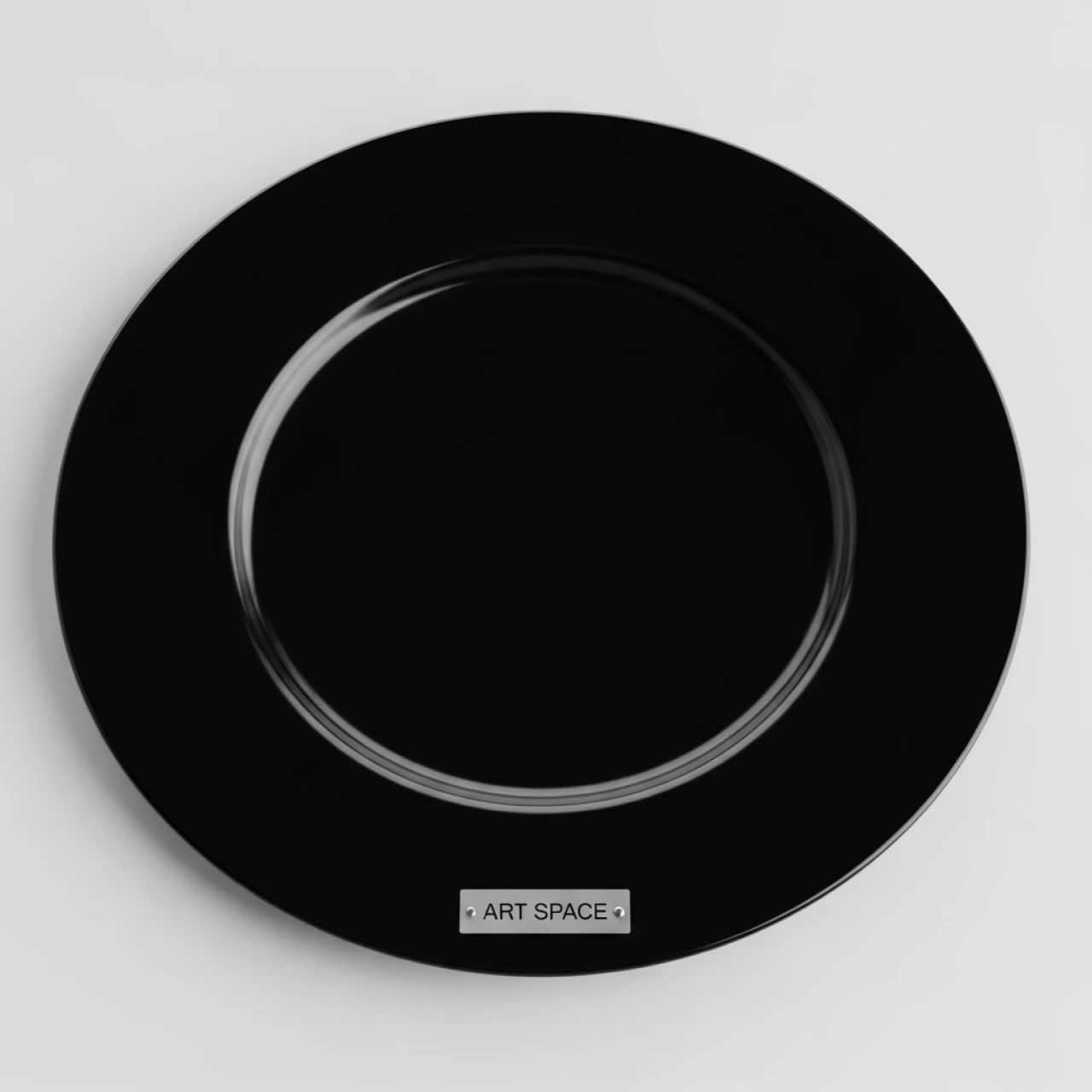 Аренда Тарелки подстановочной Coral черная 350 мм в Bridge Resort — ART SPACE