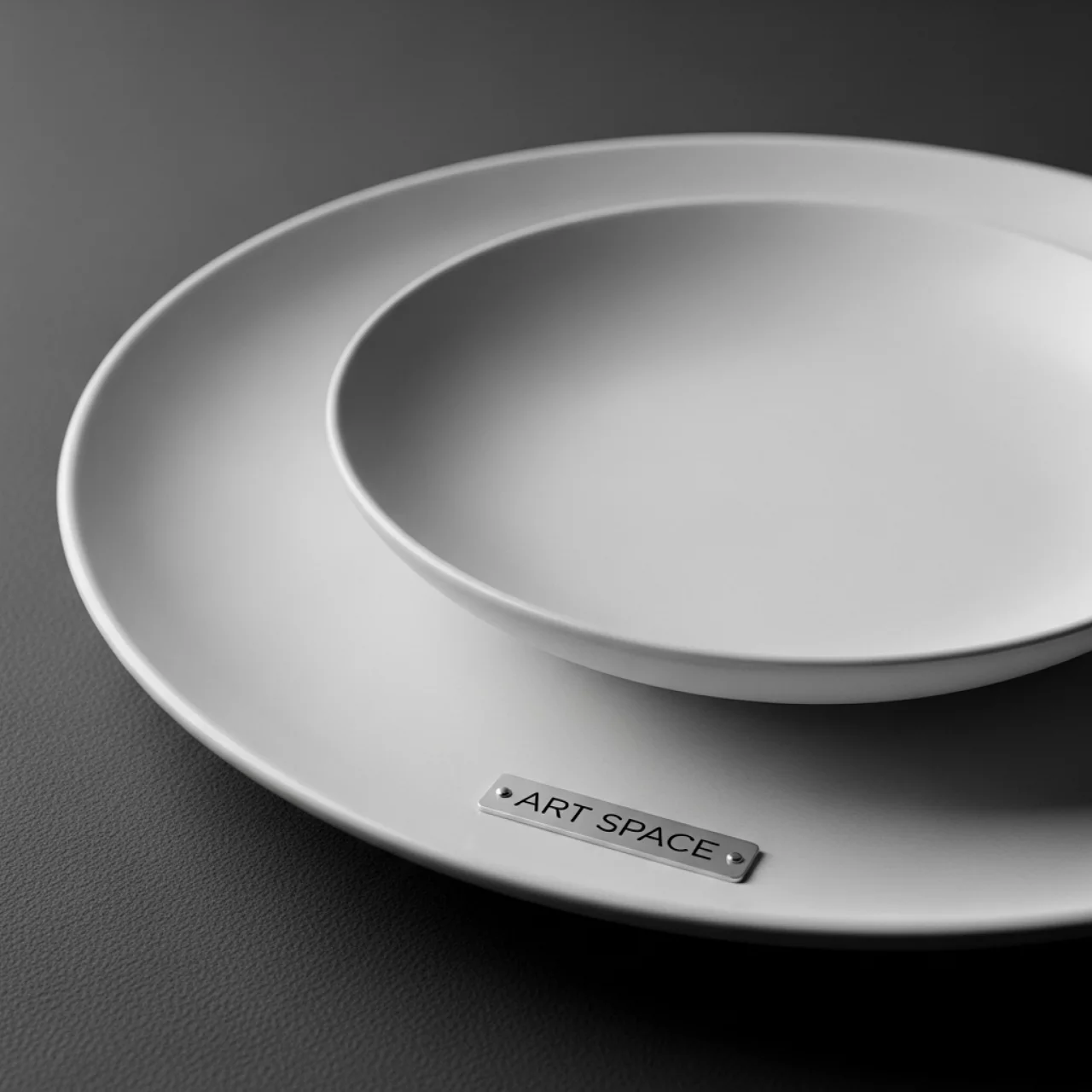 Аренда Тарелки Poland монохром в ресторане «Магадан» — ART SPACE