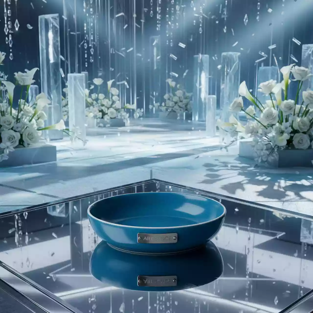 Аренда Тарелочка для комплимента бирюзовая Porland 110х70 мм в Маринс Парк Отеле — ART SPACE