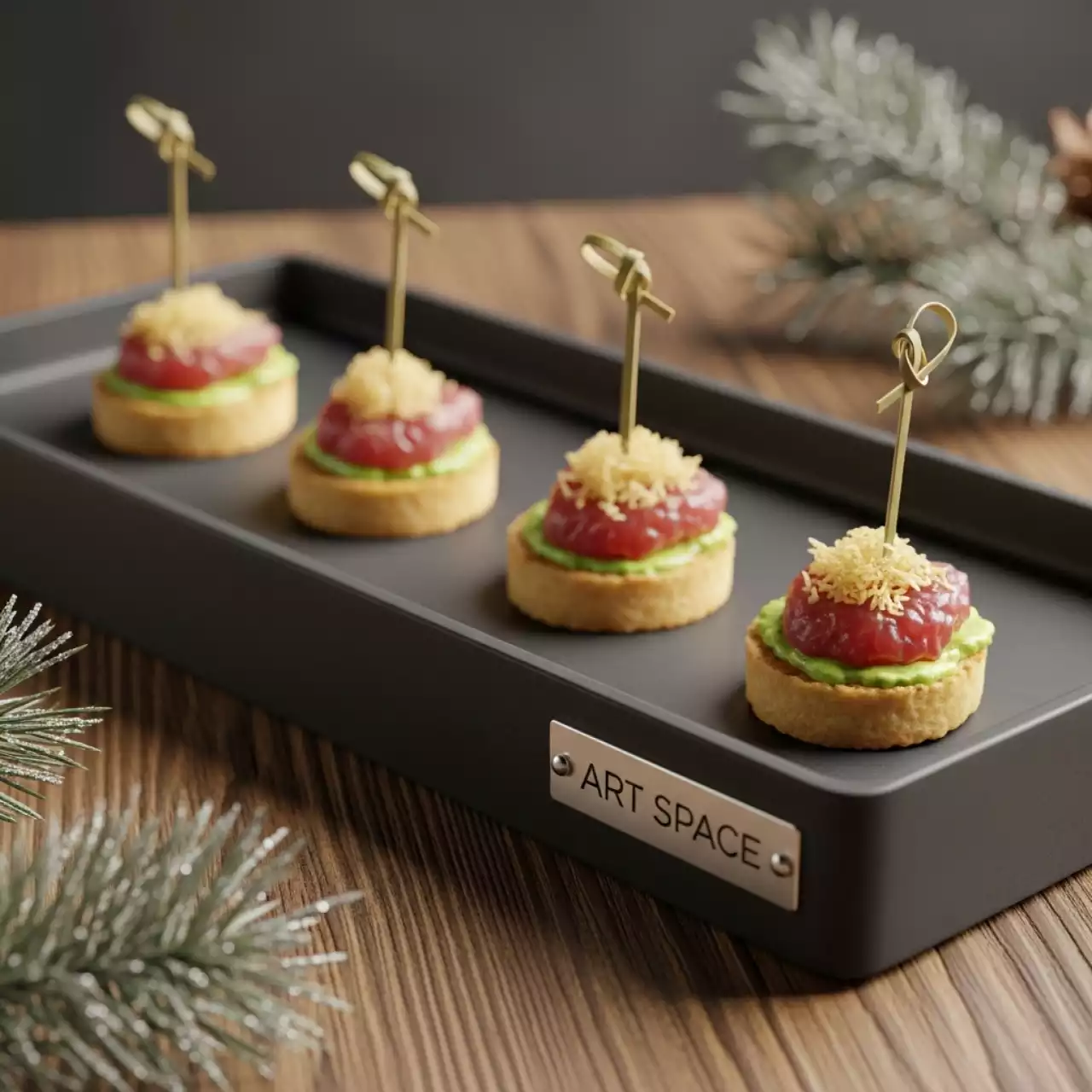 Аренда Тарелочка для подачи комплимента поднос 110х80х15 мм в Bridge Resort — ART SPACE