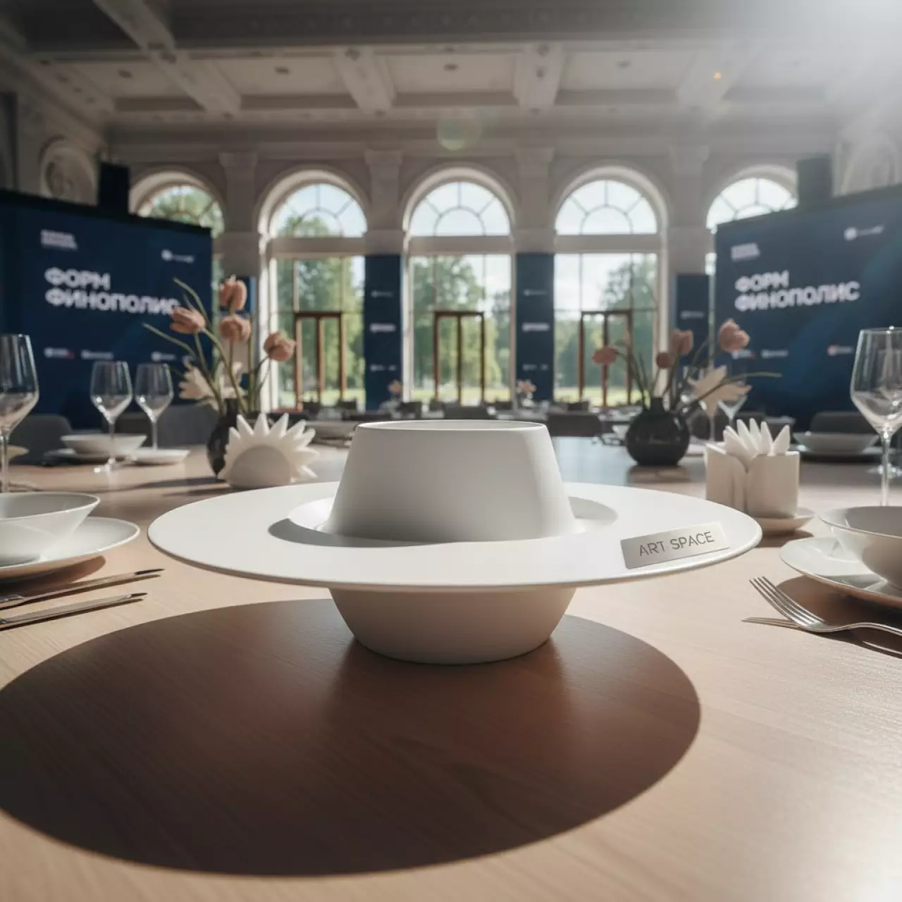 Аренда Тарелочка для подачи комплимента Шляпа 80 мл 150х50 мм в Маринс Парк Отеле — ART SPACE