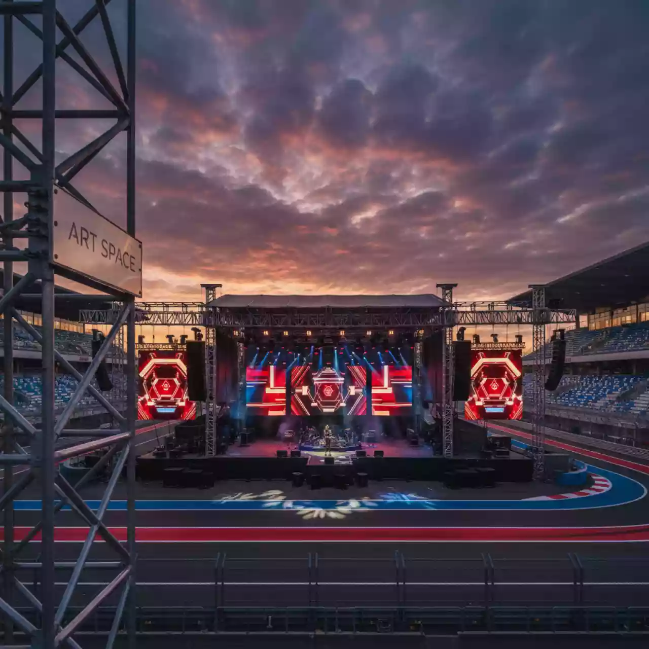 Аренда Техническое обеспечение концертной программы полное на Сочи Автодроме — ART SPACE