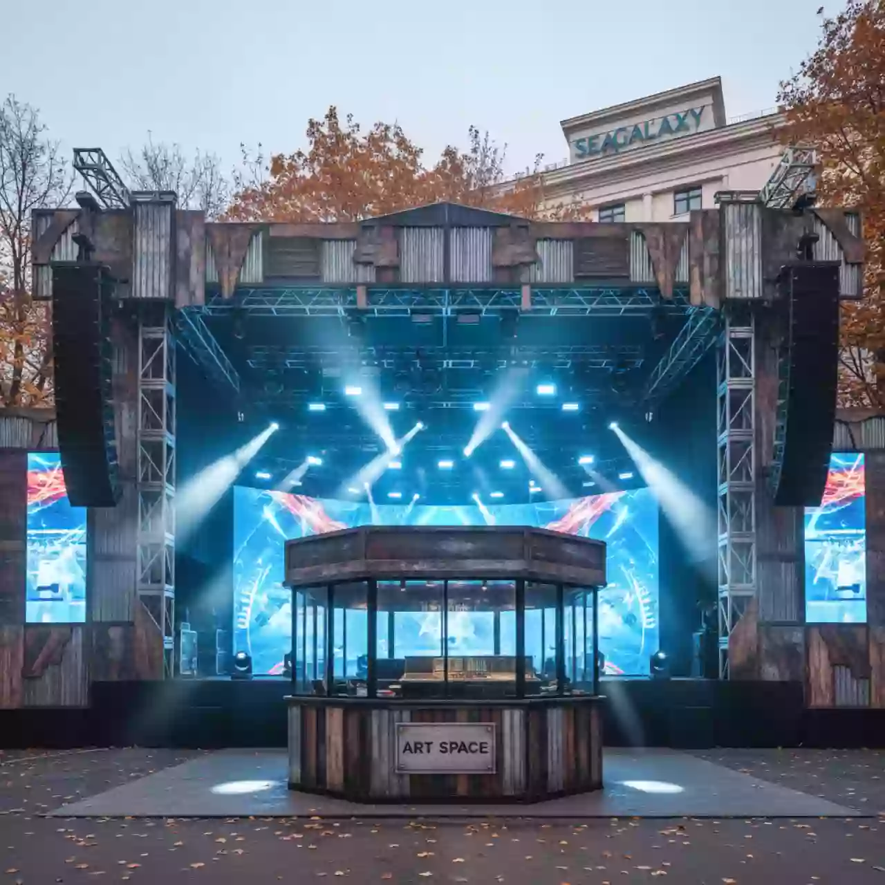 Аренда Техническое обеспечение корпоратива компании Газпром Бурение в комплексе Sea Galaxy — ART SPACE