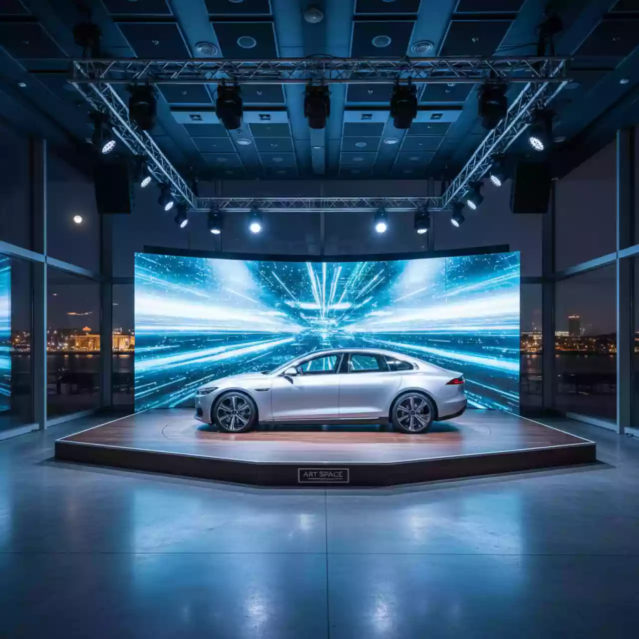 Аренда Техническое обеспечение презентации Volvo S90 в ресторане «Паруса» — ART SPACE
