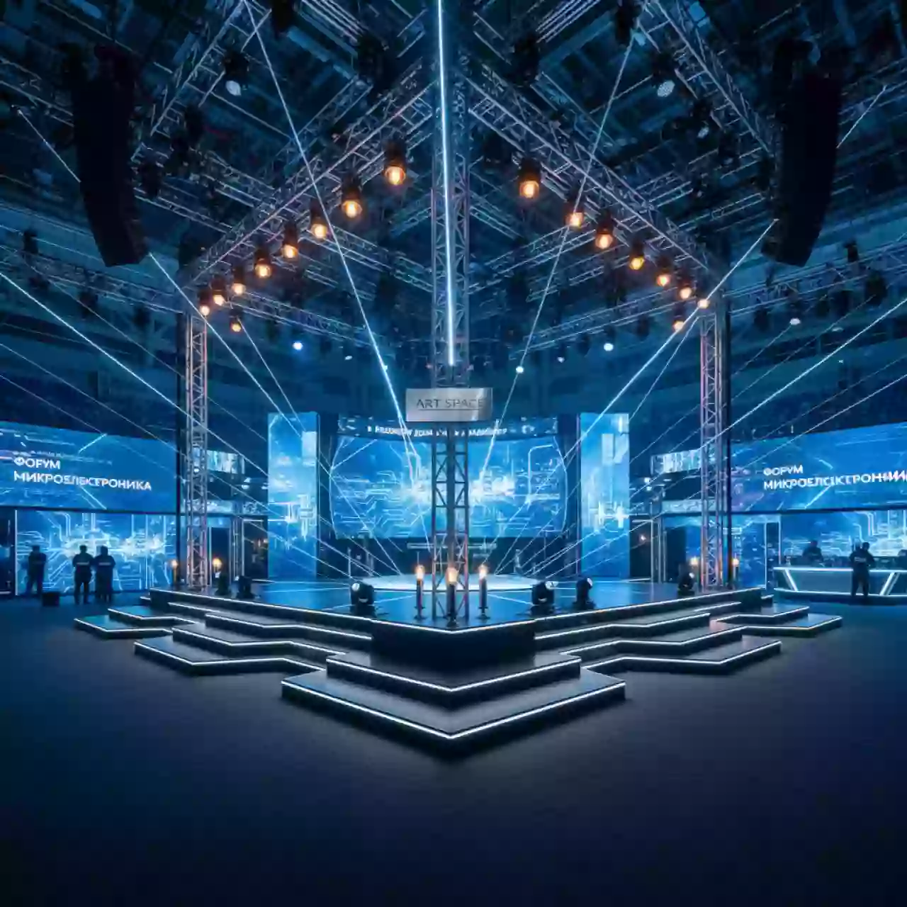 Аренда Техническое оснащение нескольких площадок на фестивале в Ледовом дворце «Айсберг» — ART SPACE