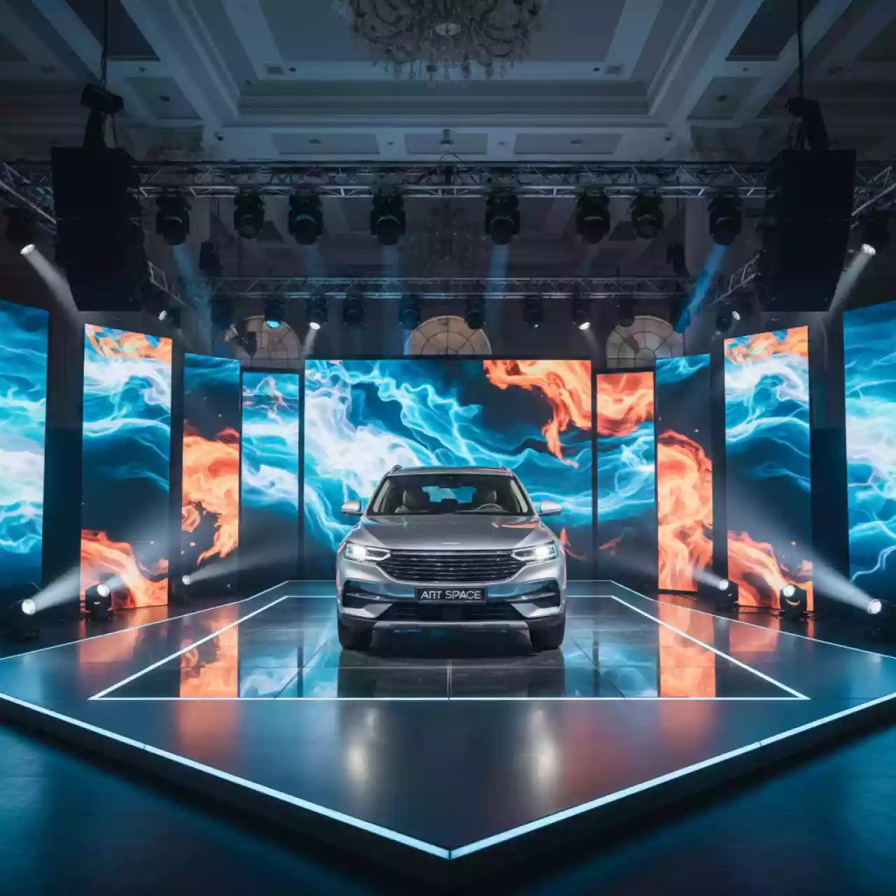 Аренда Техническое оснащение презентации BMW X2 в Гранд Отель Сочи — ART SPACE