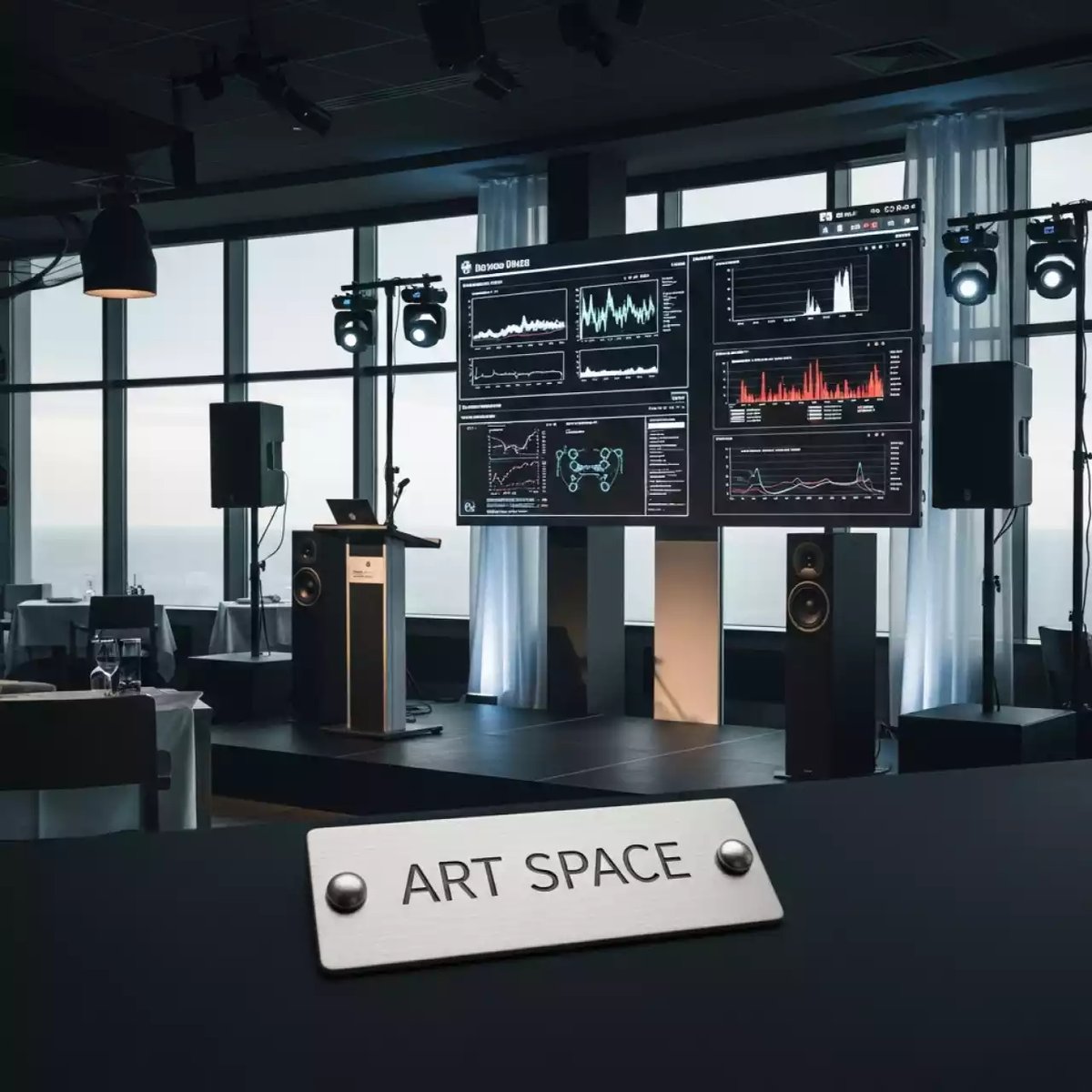 Аренда Техническое оснащение звук свет видео сцена в ресторане «Паруса» — ART SPACE