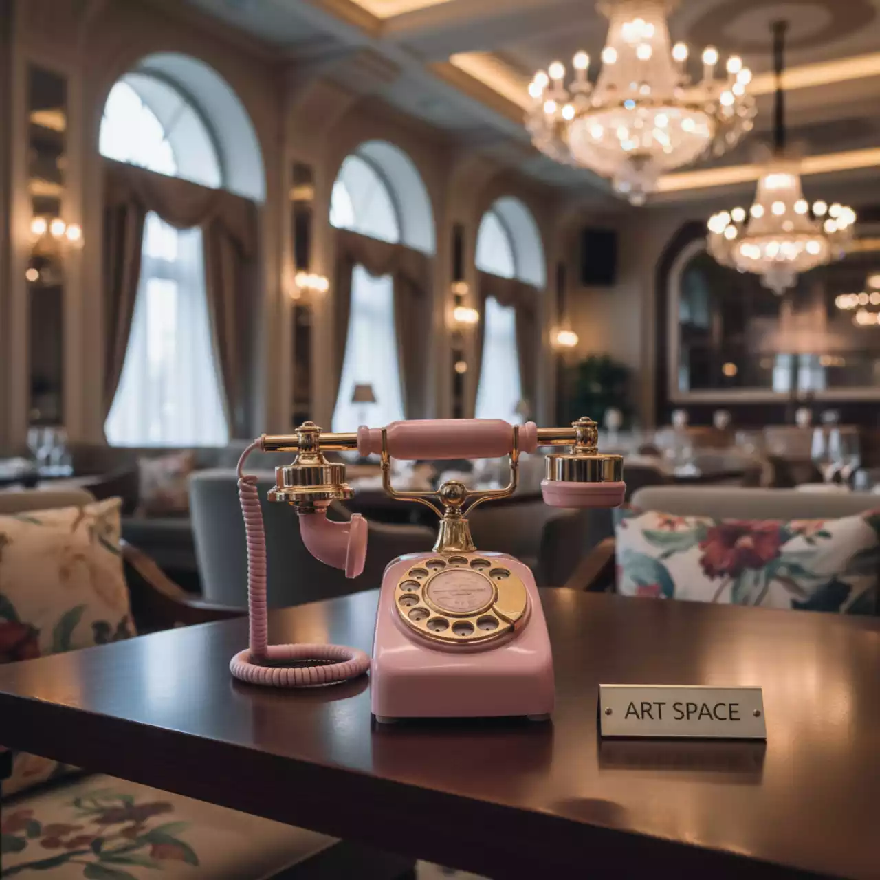 Аренда Телефон розовый в ресторане «Brunello» — ART SPACE
