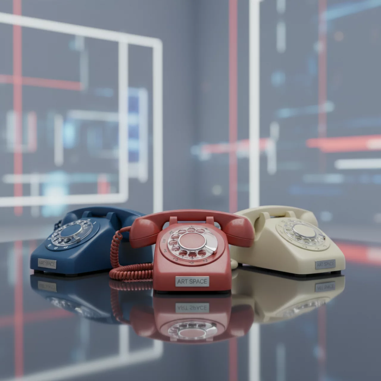 Аренда Телефоны стационарные времен СССР в Delta Sirius — ART SPACE