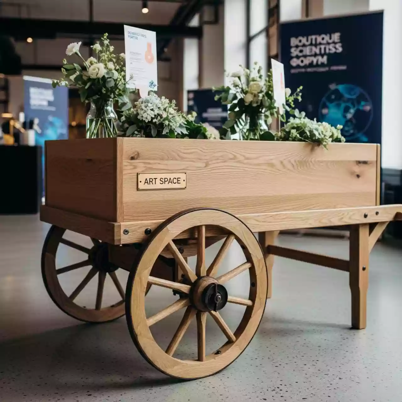 Аренда Телега деревянная в Boutique Hotel PORTUM 1905 — ART SPACE