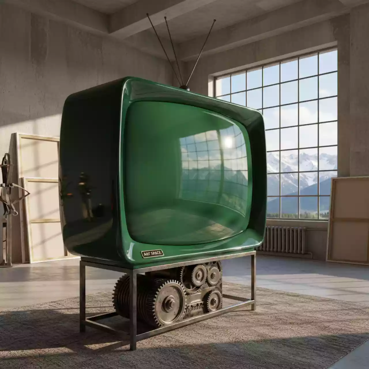 Аренда Телевизор декоративный изумруд на курорте «Газпром» (Альпика) — ART SPACE