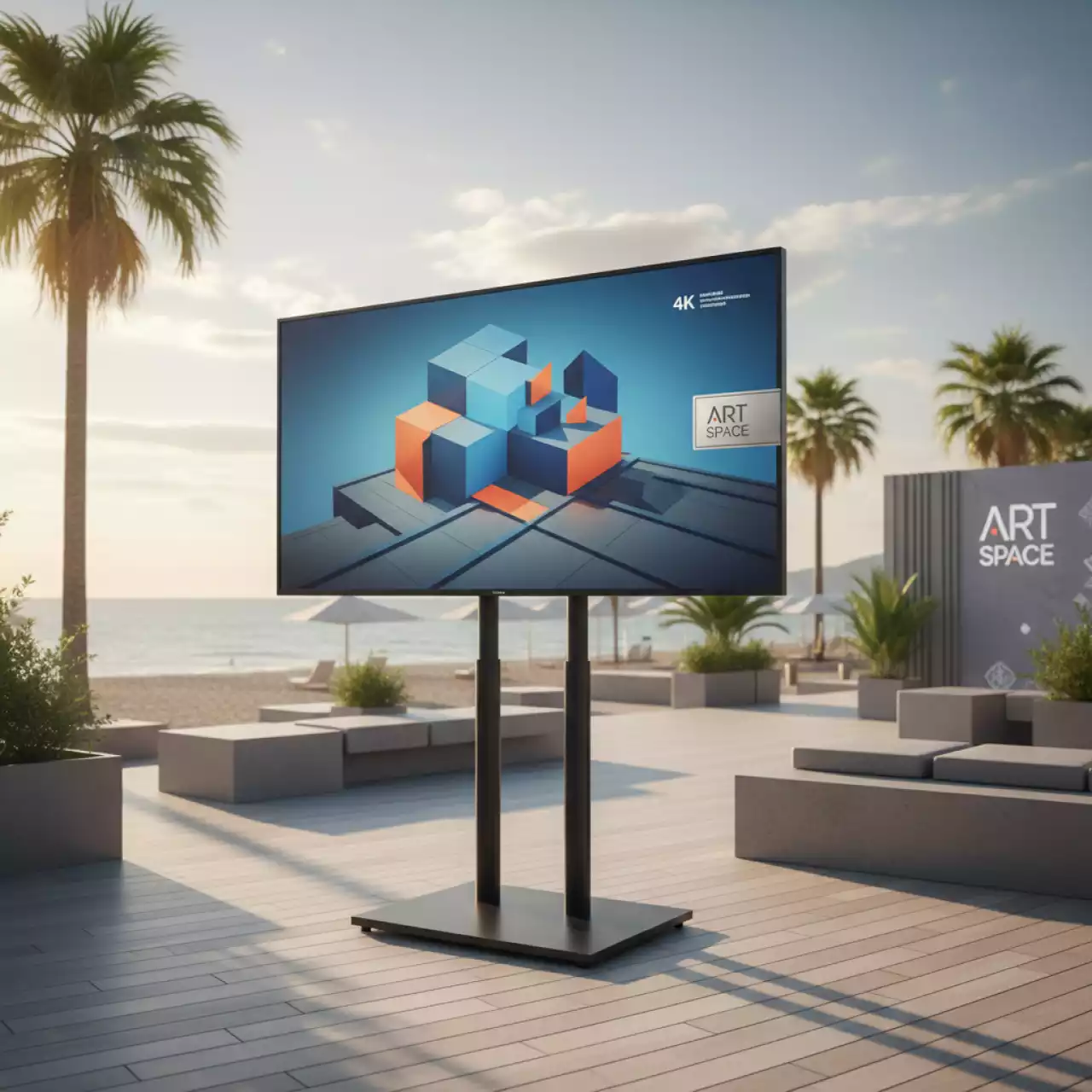 Аренда Телевизор гостиничный Samsung 65 HG65AU800 на пляже «Мандарин» — ART SPACE