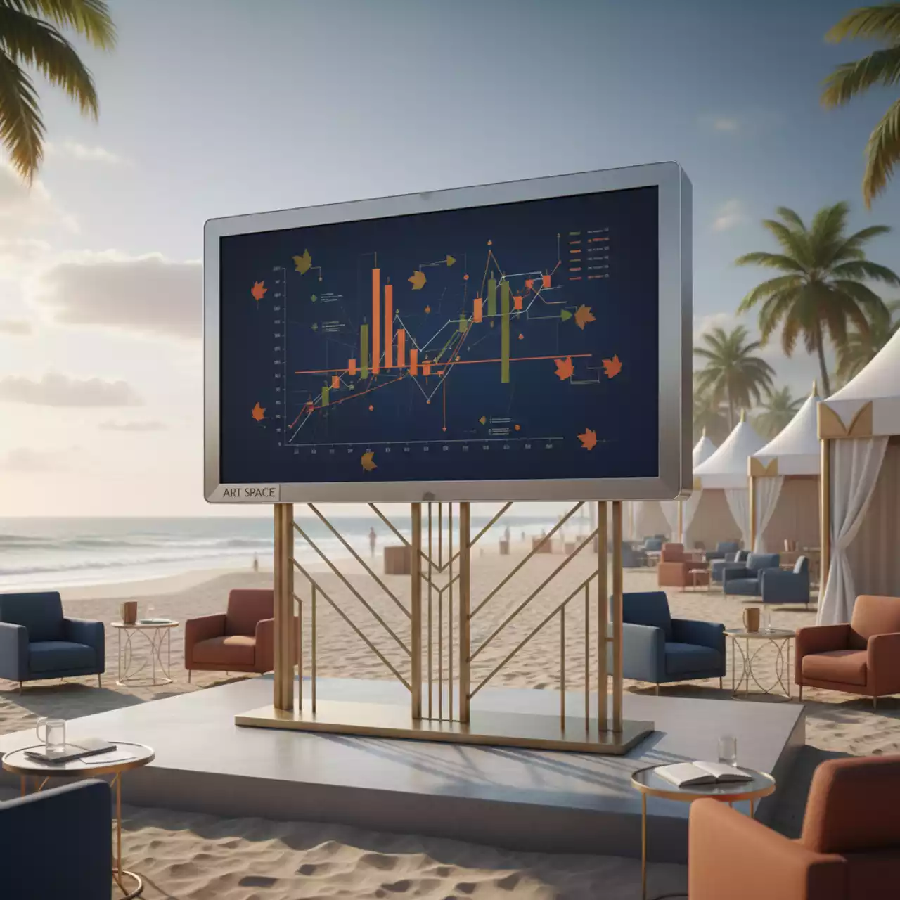 Аренда Телевизор гостиничный ViewSonic CDE3203 на пляже «Ривьера» — ART SPACE