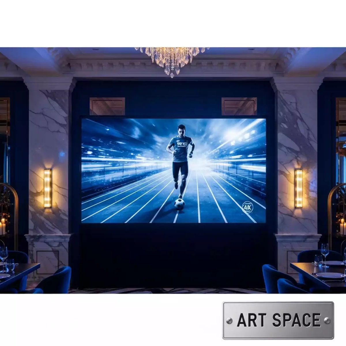 Аренда Телевизор коммерческий iVi D105 105 дюймов 4K UHD Android в ресторане «Магадан» — ART SPACE