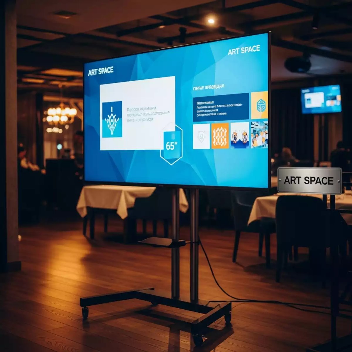 Аренда Телевизор LED 65 дюймов в ресторане «Магадан» — ART SPACE