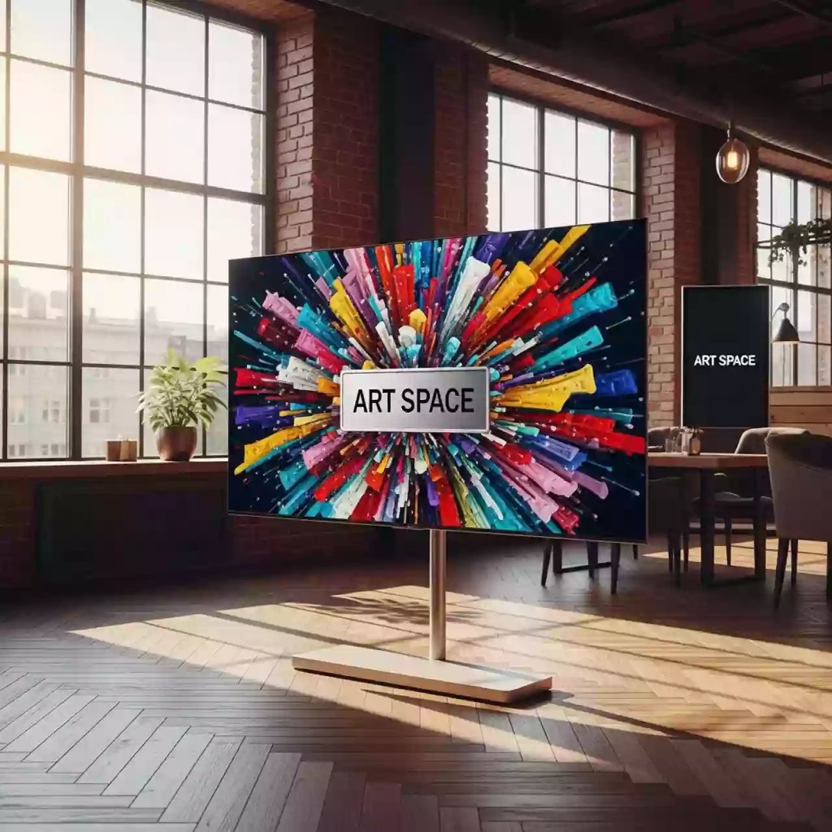 Аренда Телевизор LG Samsung 75 дюймов 191 см в ресторане «Сыроварня» — ART SPACE