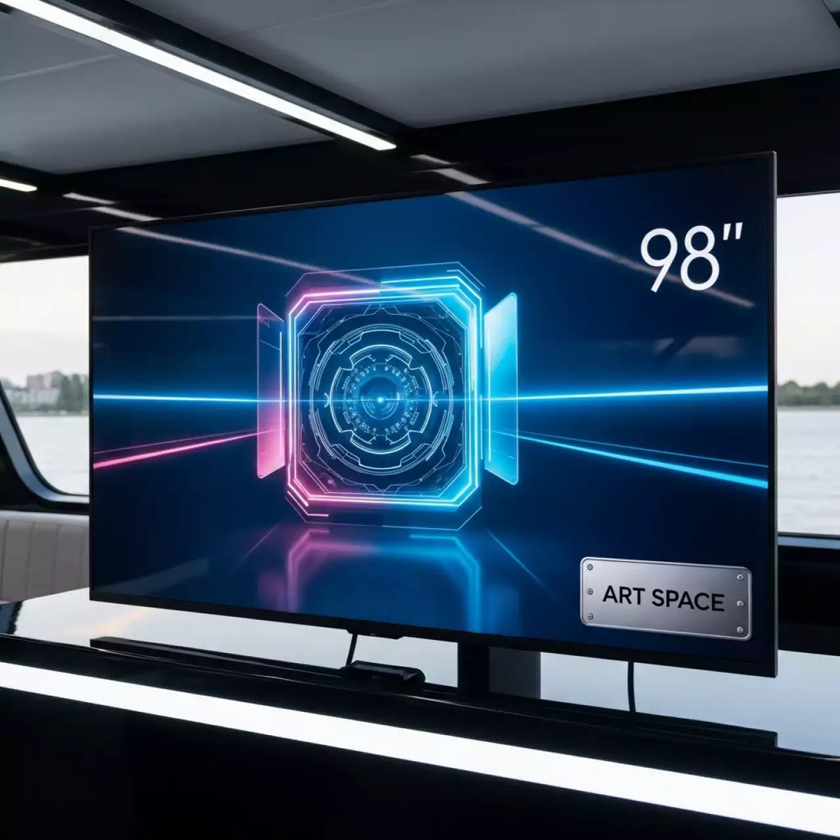 Аренда Телевизор плазма 98 дюймов на теплоходе «Дагомыс» — ART SPACE