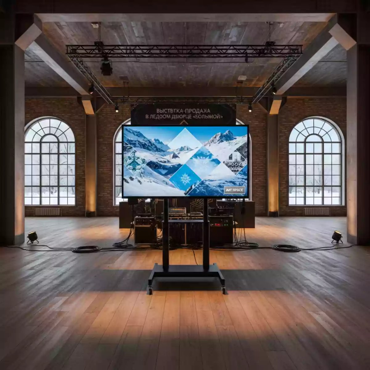 Аренда Телевизор погодоустойчивый LCD AVQ VT40S в ледовом дворце «Большой» — ART SPACE