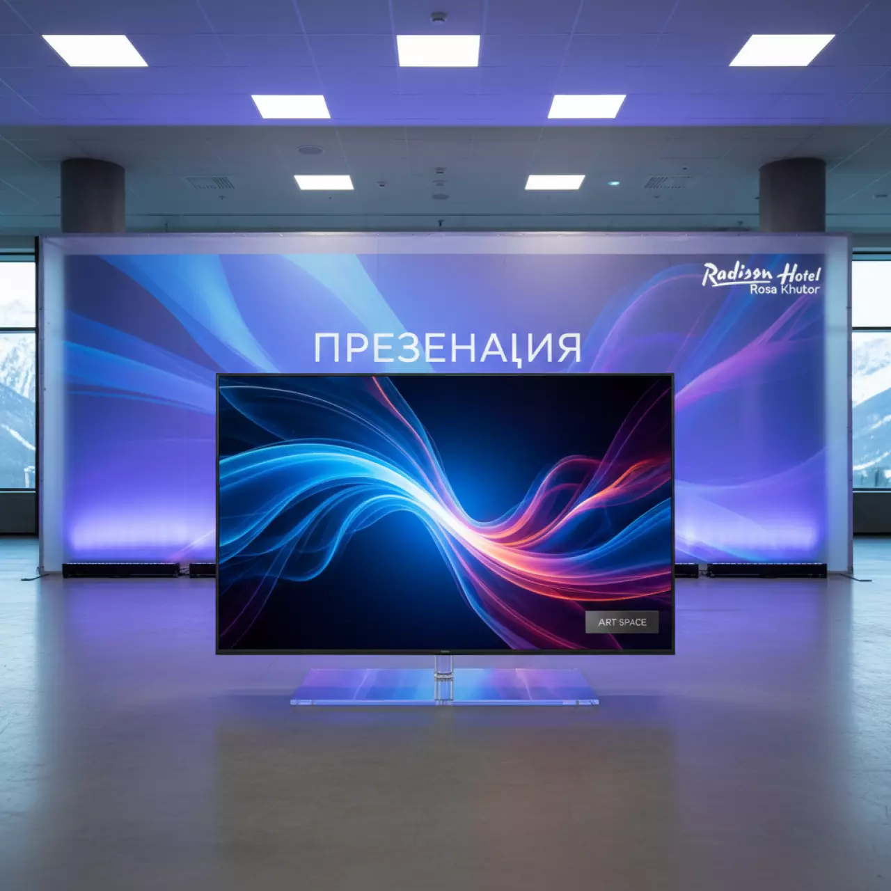 Аренда Телевизор ЖК 1080p Full HD 32 дюйма 81 см Radisson Hotel Rosa Khutor — ART SPACE