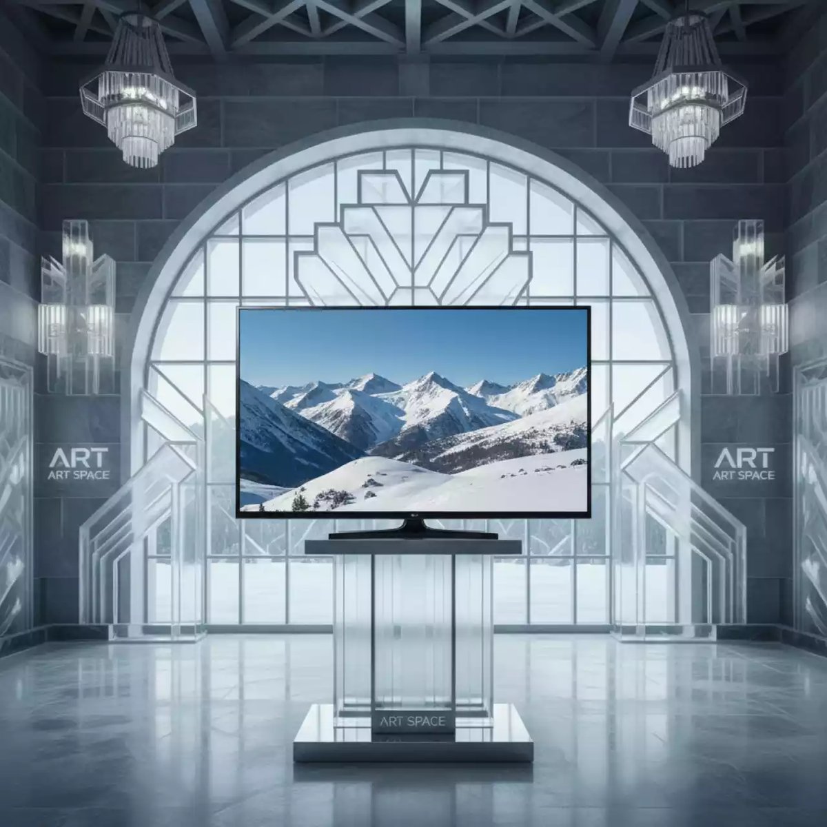 Аренда Телевизора LG Samsung 48 дюймов 121 см в ледовом дворце «Роза Хутор» — ART SPACE