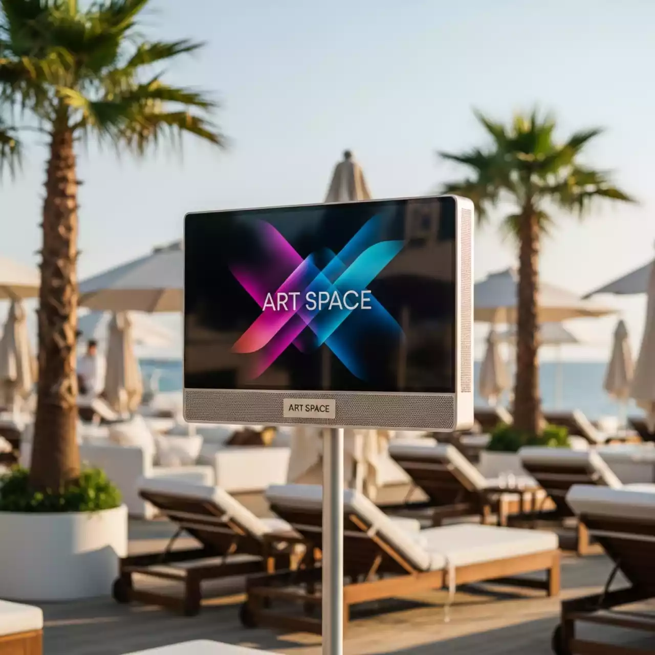 Аренда Телевизора LG Samsung 60 дюймов 152 см на пляжных клубах Хосты — ART SPACE