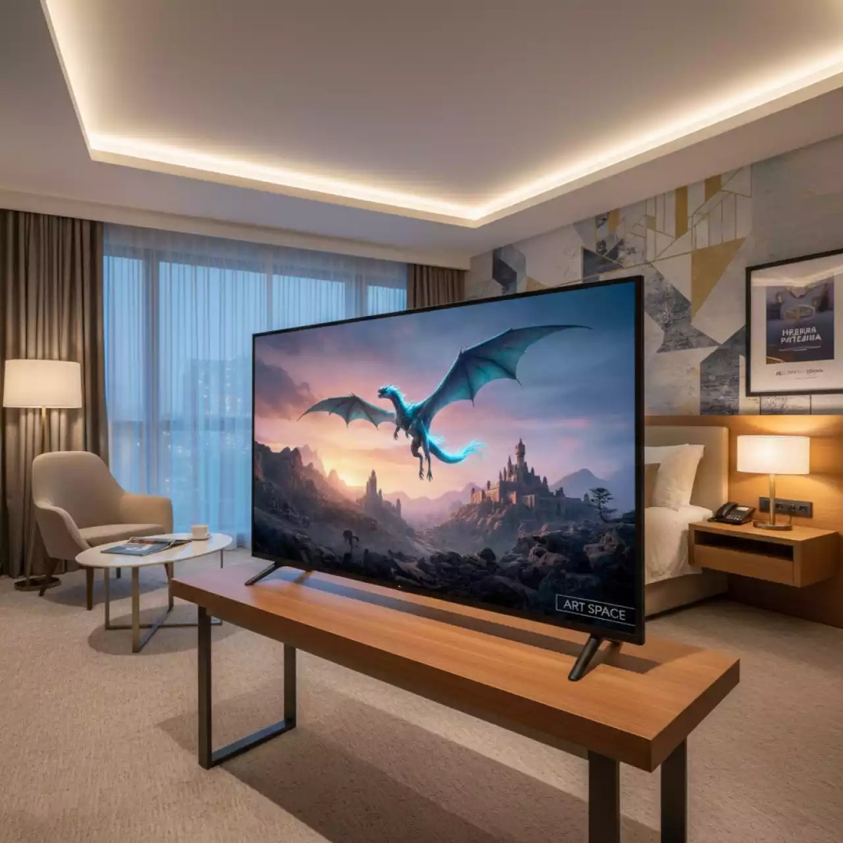 Аренда Телевизора с диагональю 65 дюймов 164 см в Sport Inn Hotel & Wellness — ART SPACE