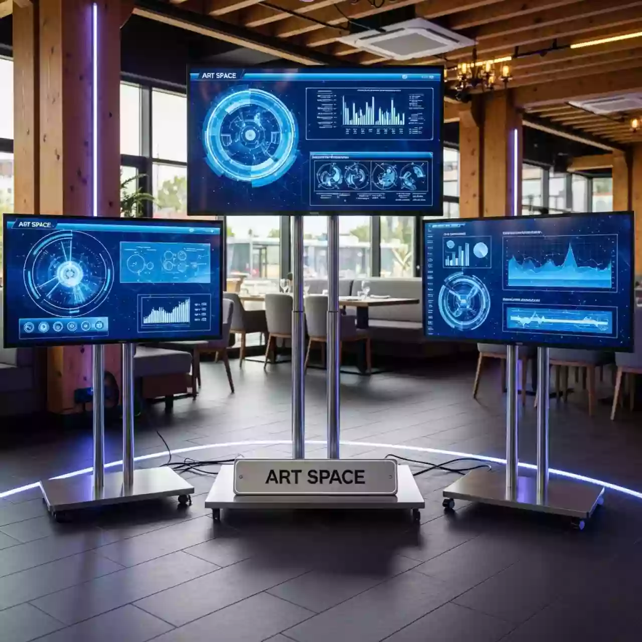 Аренда Телевизоры ЖК и плазменные в ресторане «Сыроварня» — ART SPACE
