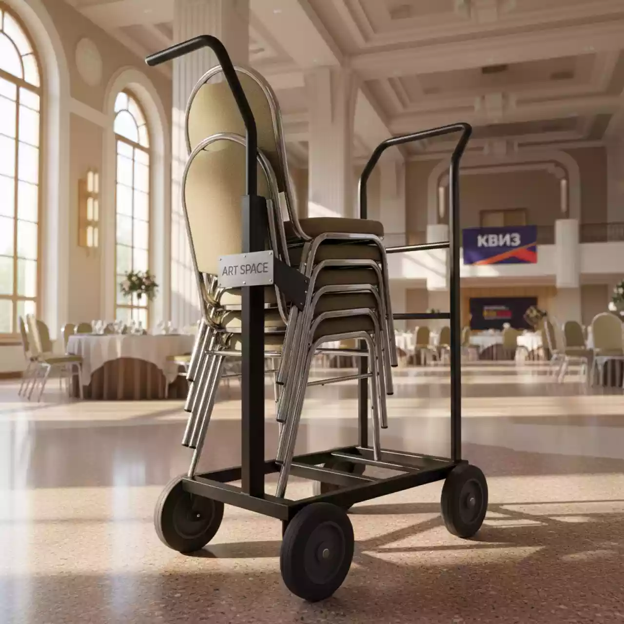 Аренда Тележка для банкетных стульев ТБС 01 в Red Arena — ART SPACE