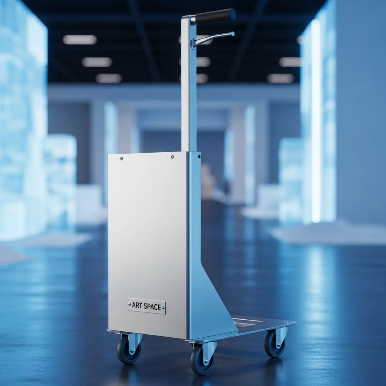 Аренда Тележка для кассет с ручкой 540х540х200 мм высота 1100 мм в ледовом дворце «Роза Хутор» — ART SPACE