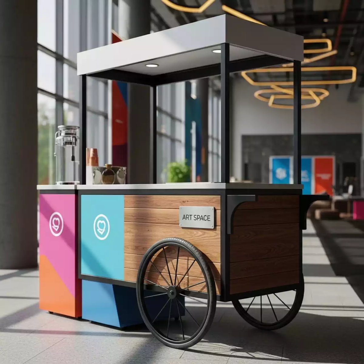 Аренда Тележка для мороженого ретро в Сочи Парк Отеле — ART SPACE