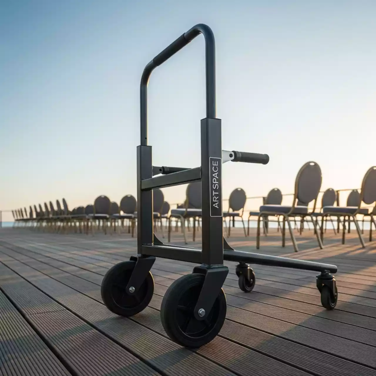 Аренда Тележка для перевозки стульев Strong на пляже «Маяк» — ART SPACE